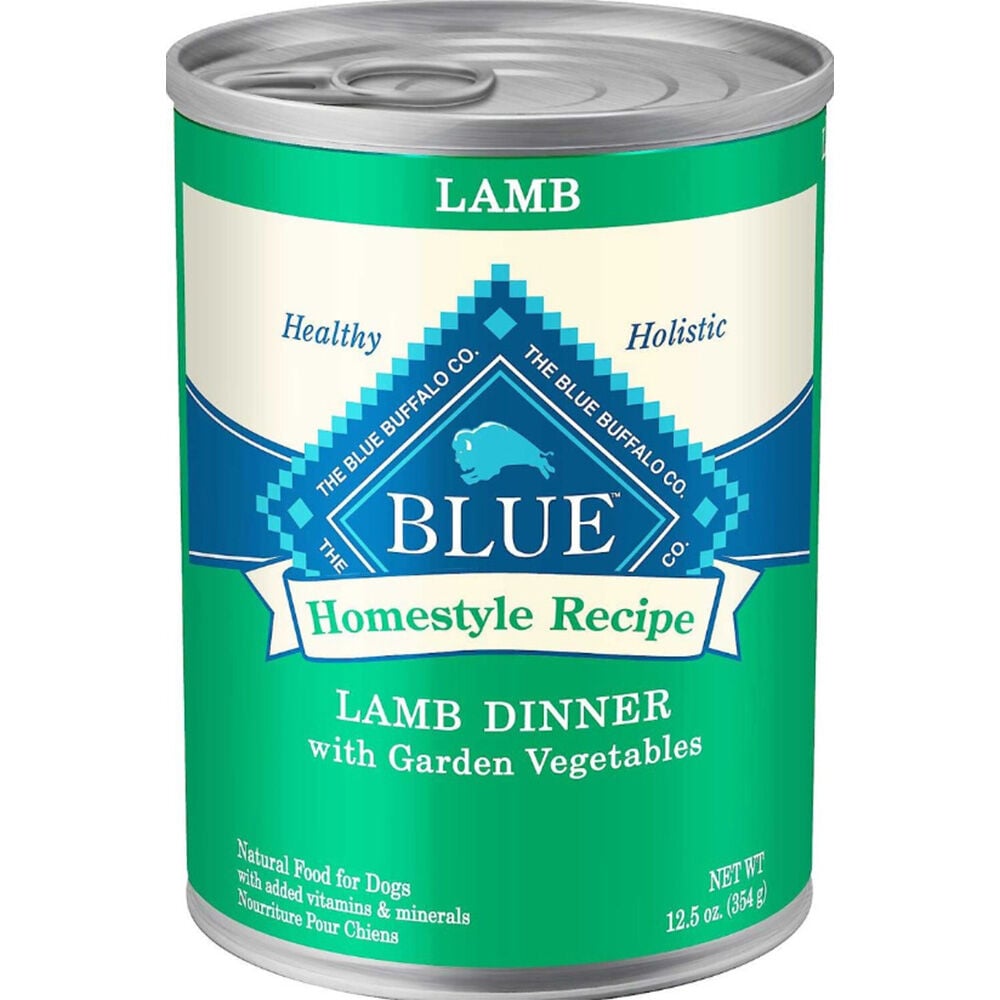 image of BLUE Homestyle Recipe Wet Dog Food Lamb Dinner with Garden Vegetables, 12.5 oz