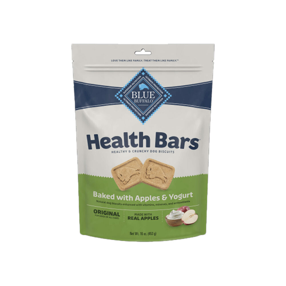 image of BLUE Health Bars Adult Dog Treat- Apple & Yogurt, 16 oz