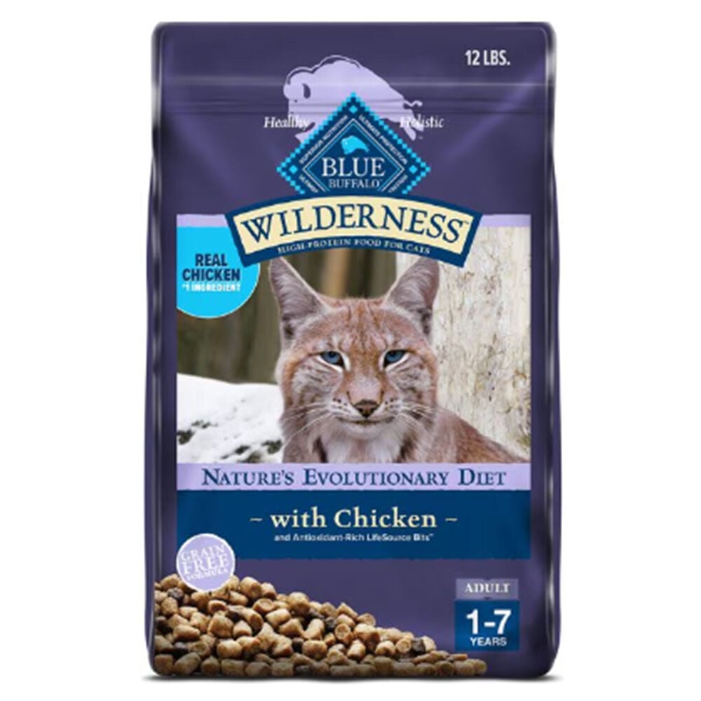 image of Dry Cat Food- Wilderness, Chicken, 12 lb