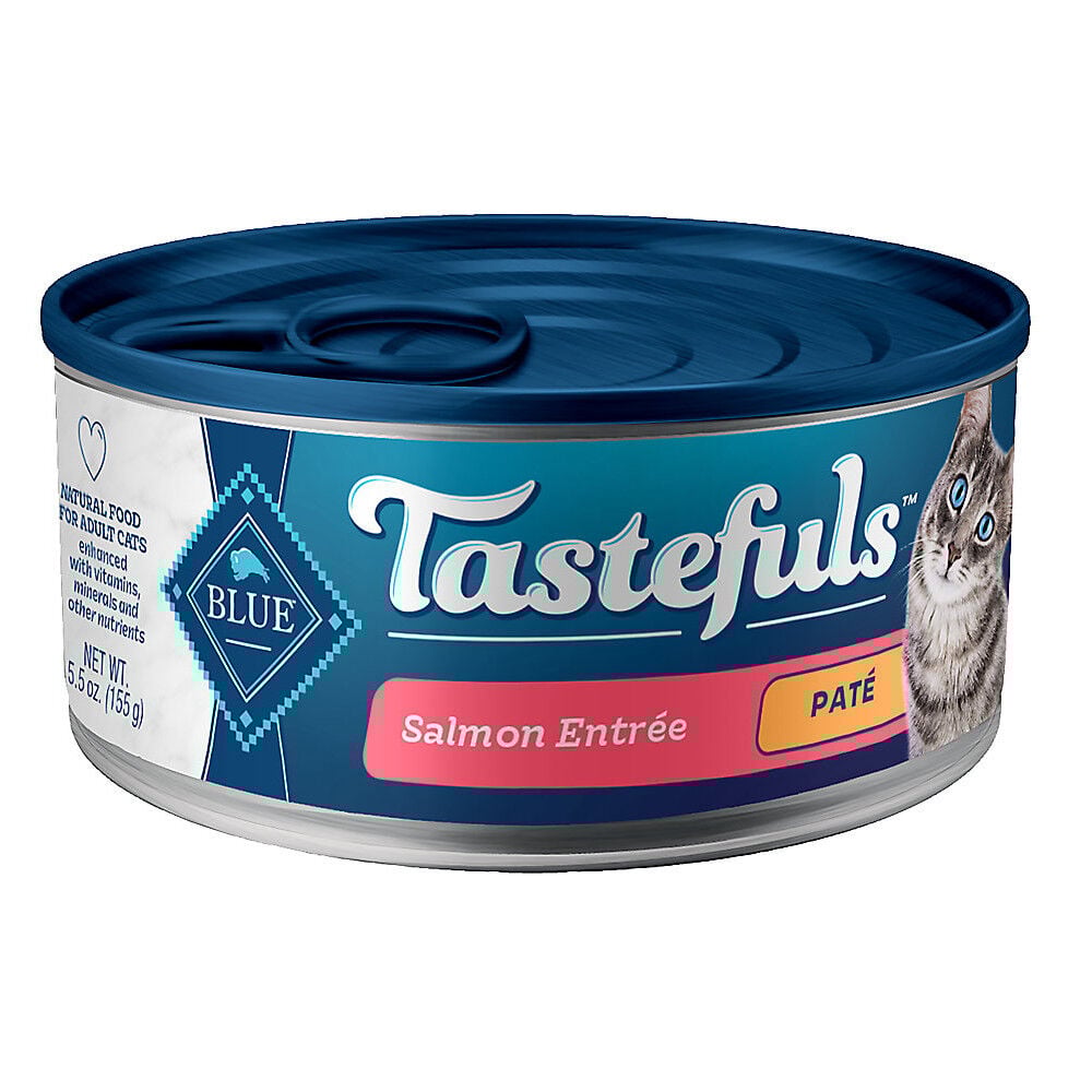 image of BLUE Tastefuls Wet Cat Food- Salmon Pate, 5.5 oz