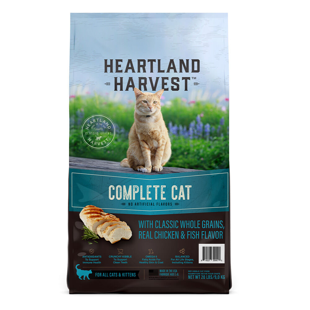 image of Dry Cat Food- Complete, Chicken and Fish, 40 lb