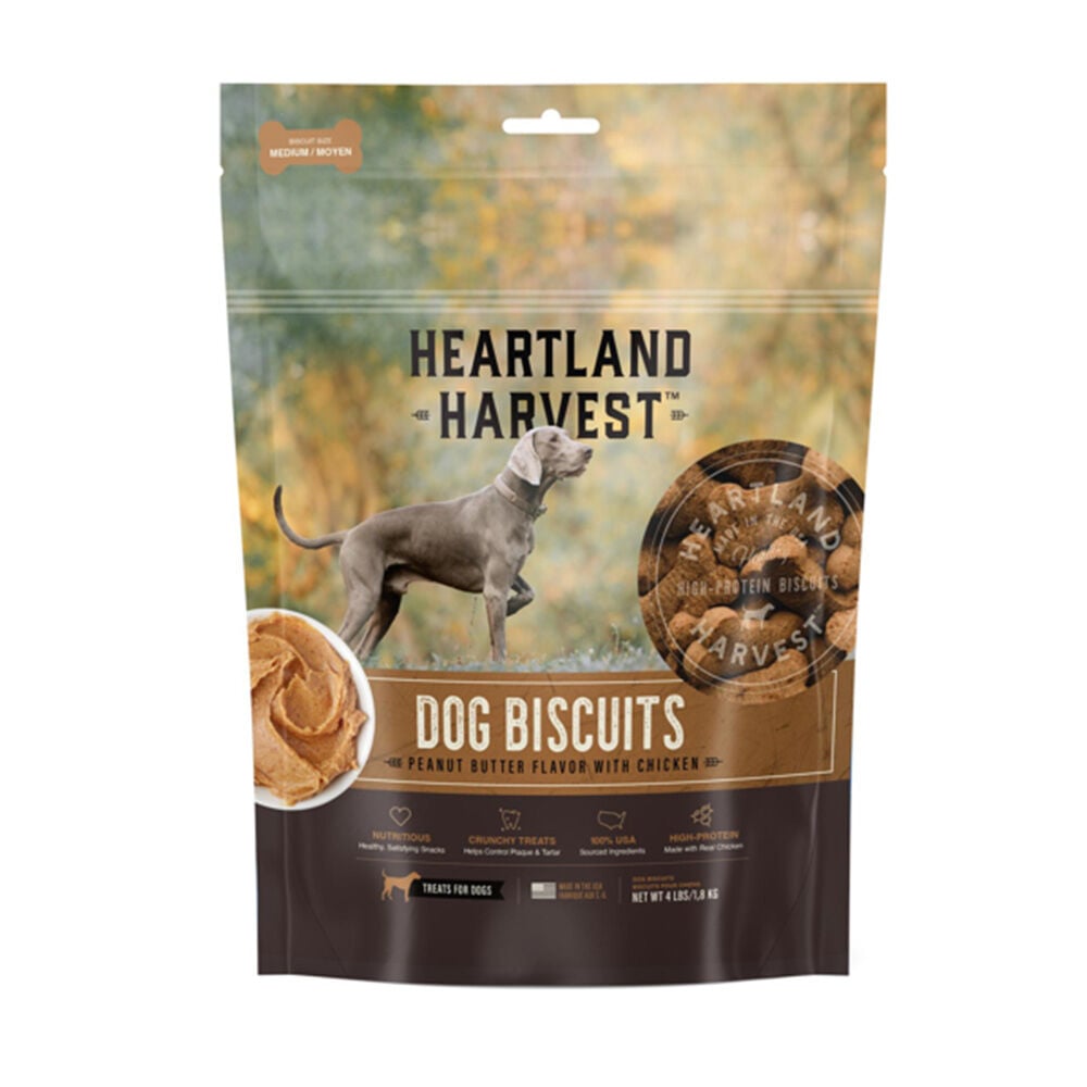 image of Peanut Butter Flavor with Chicken Medium Dog Biscuits