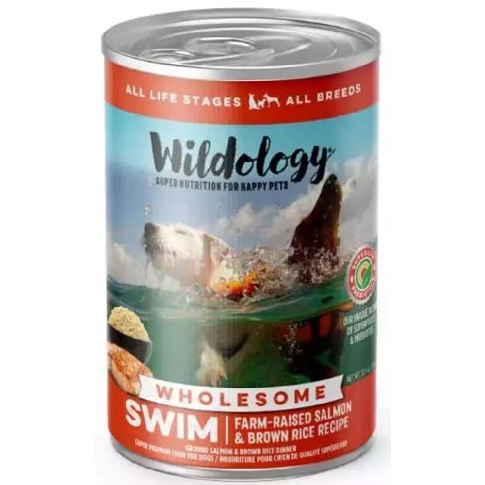 image of Wet Dog Food, SWIM Salmon & Brown Rice, 12.5 oz