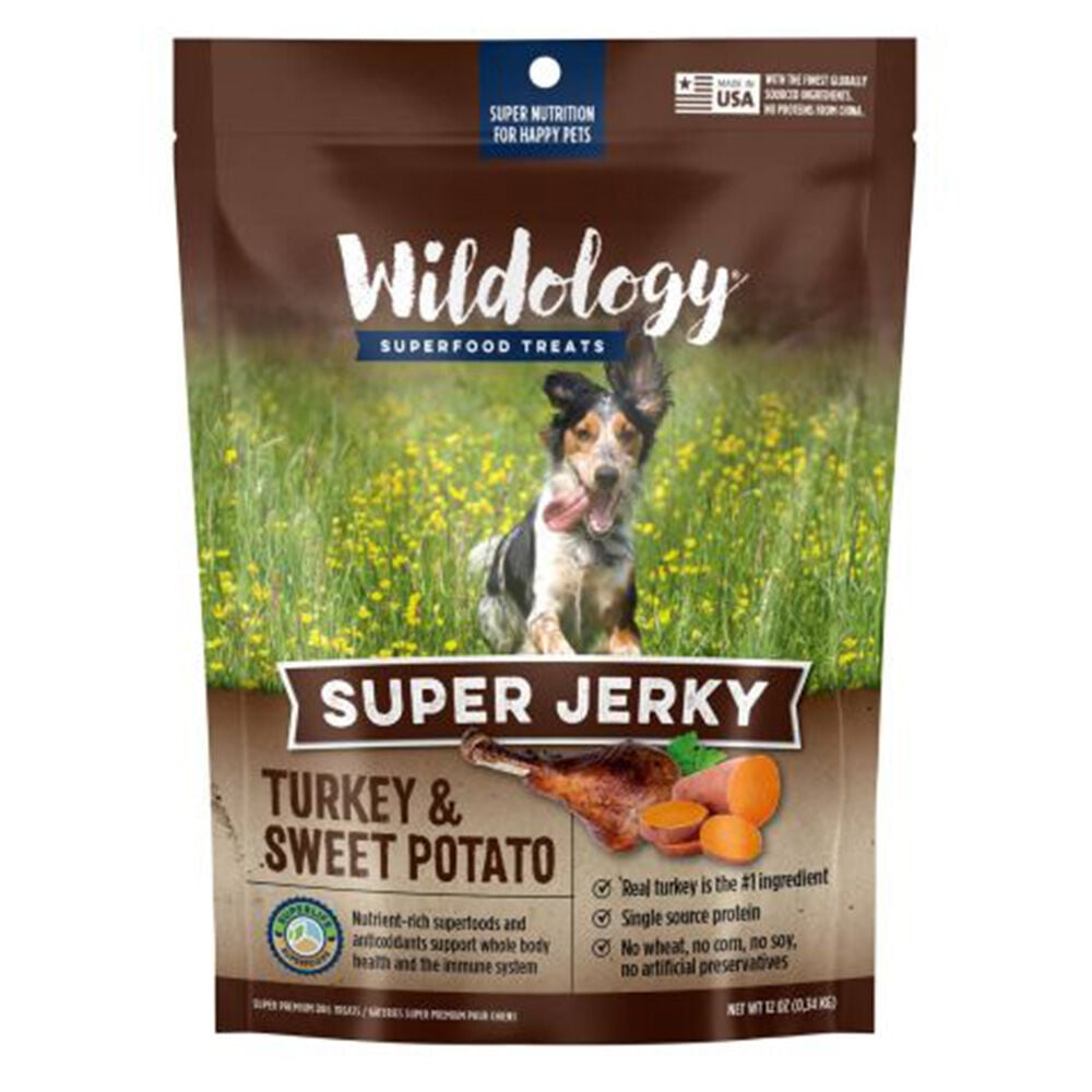 image of Dog Treats- Turkey and Sweet Potato Jerky, 12 oz