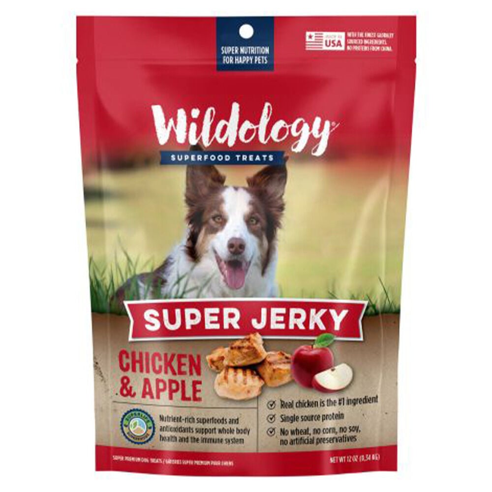 image of Dog Treats- Chicken and Apple Jerky, 12 oz