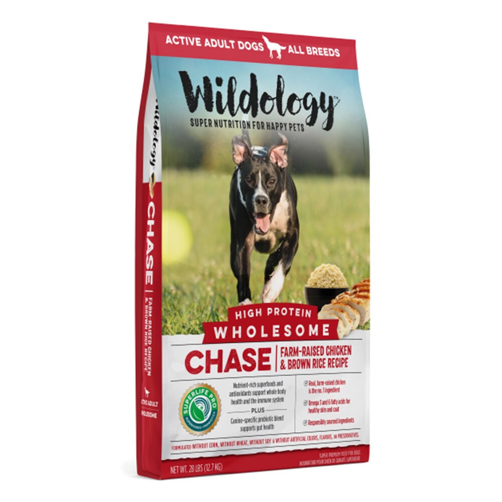 image of Dry Dog Food-  High Protein, CHASE Farm-Raised Chicken & Brown Rice, 28 lb