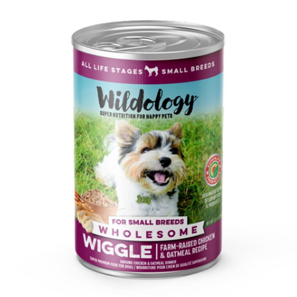 image of Wet Dog Food- WIGGLE Farm-Raised Chicken & Oatmeal, 12.8 oz