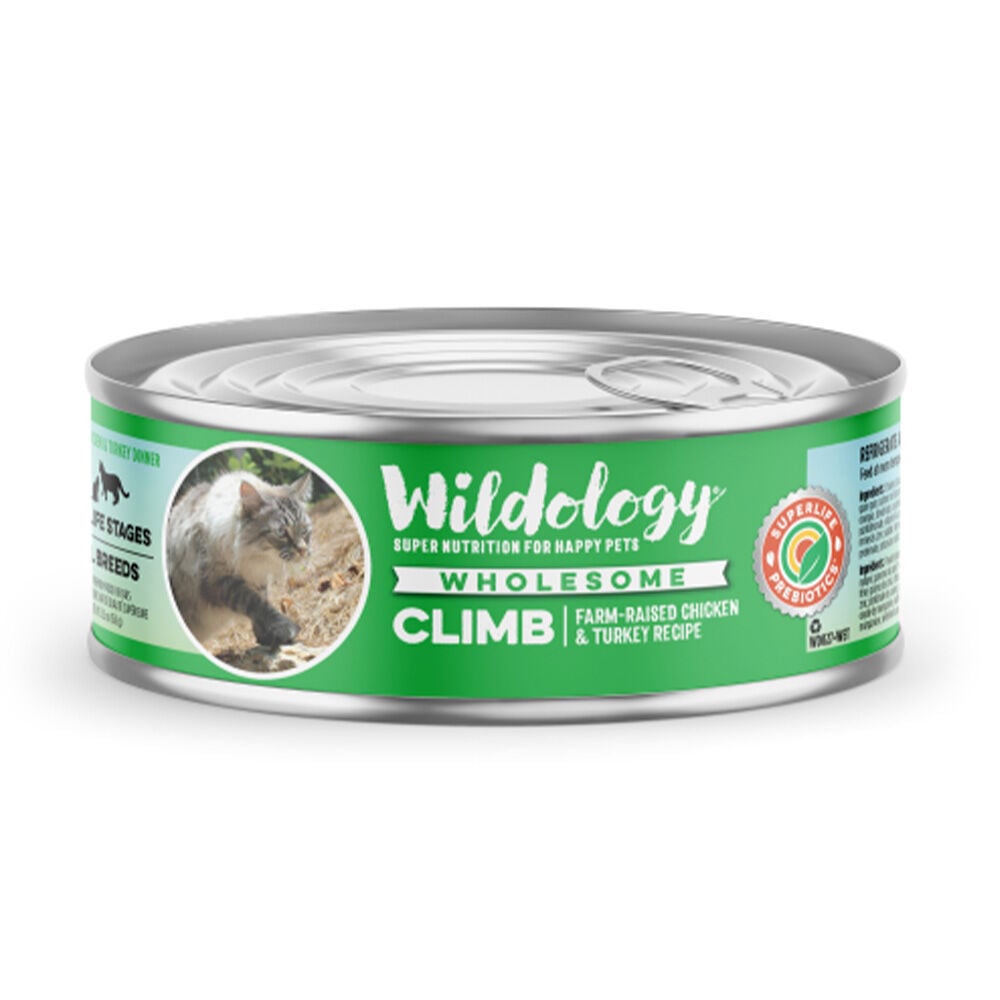 image of Wet Cat Food- CLIMB Farm-Raised Chicken & Turkey, 5.5 oz