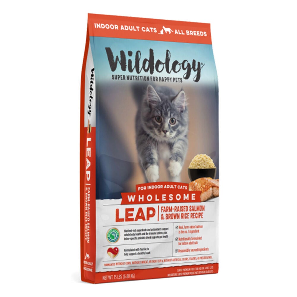 image of Dry Cat Food- Farm-Raised, Salmon & Brown Rice, 15 lb