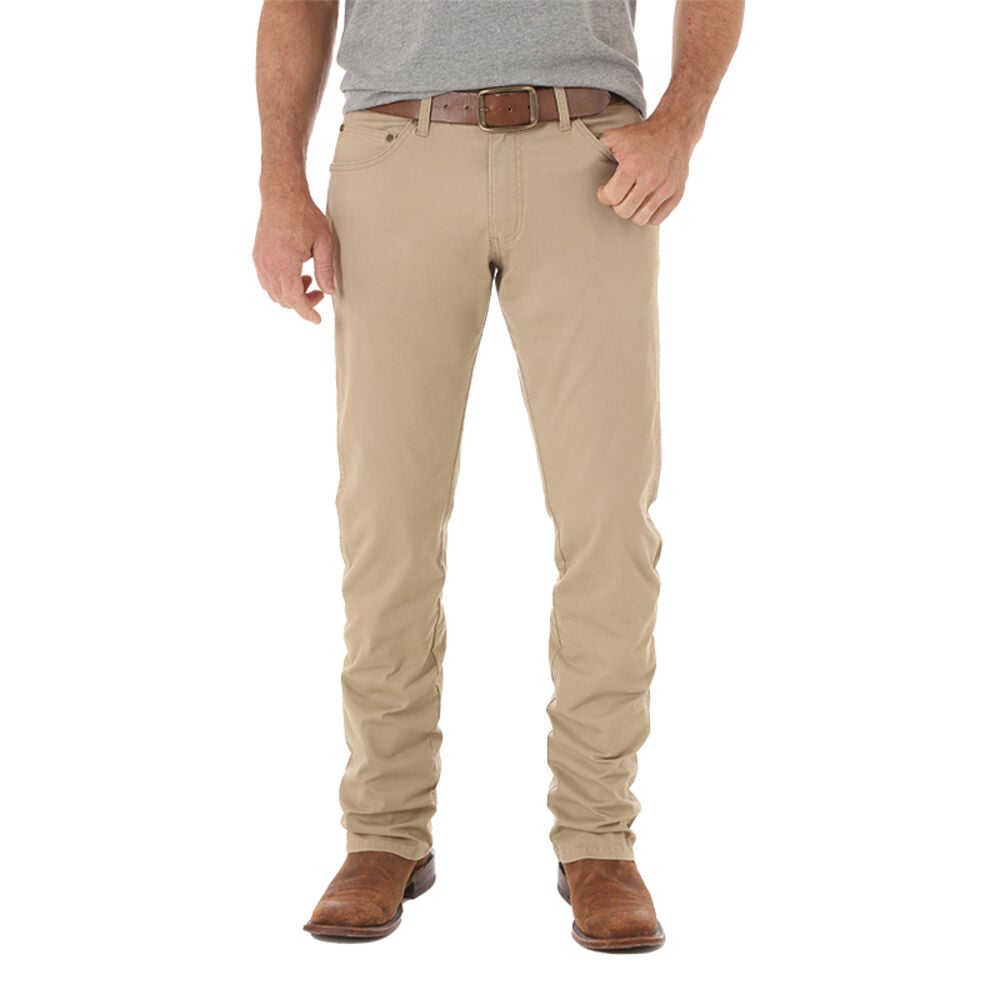image of Men's Retro Low Rise Straight Leg Slim Fit Pant