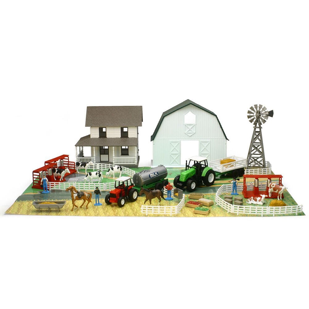image of Country Life Farm Playset with Barn and Farm House
