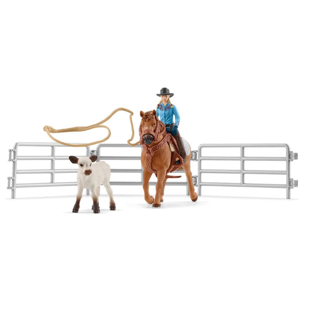 image of Cowgirl Team Roping Fun