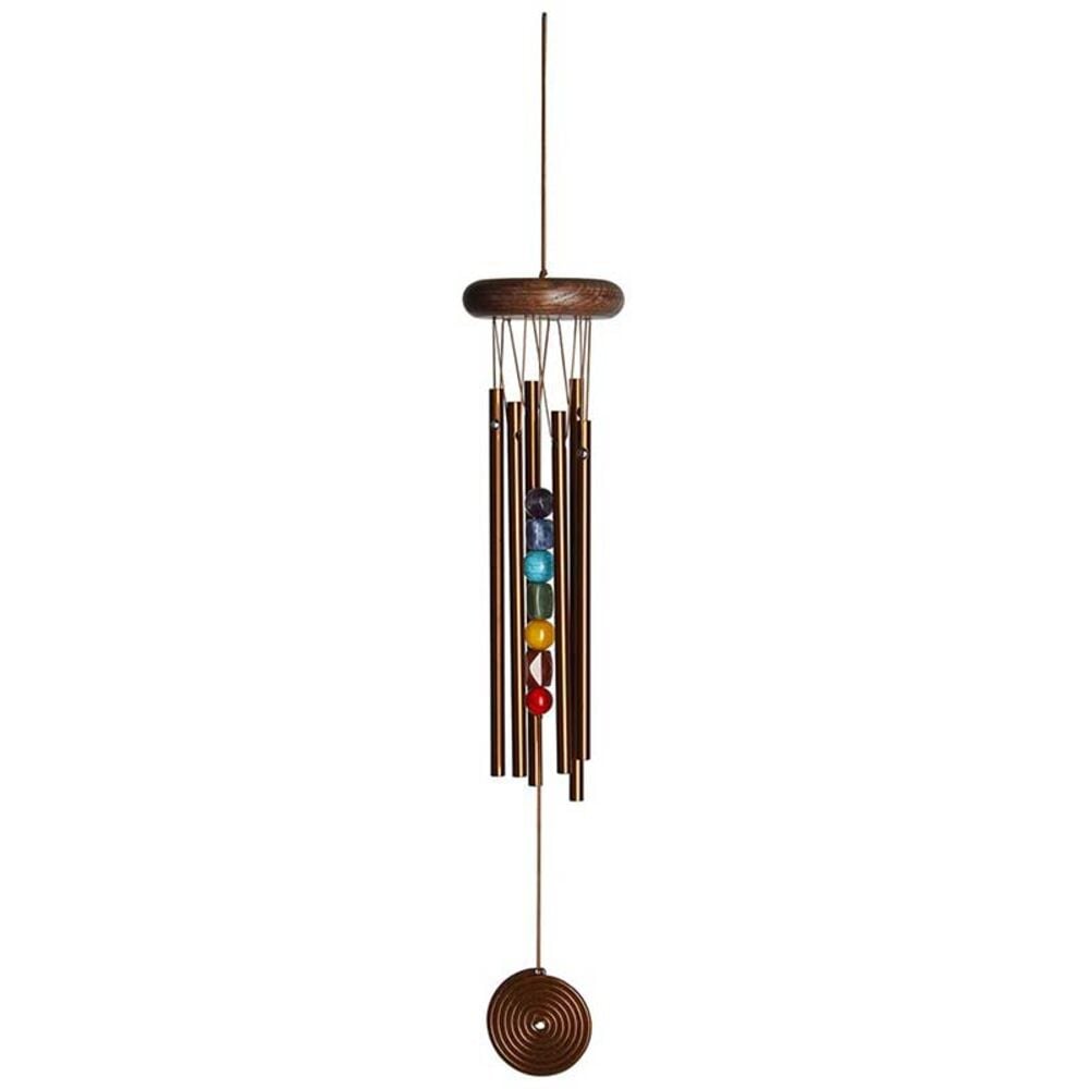 image of Bronze Chakra with Seven Stones Wind Chime