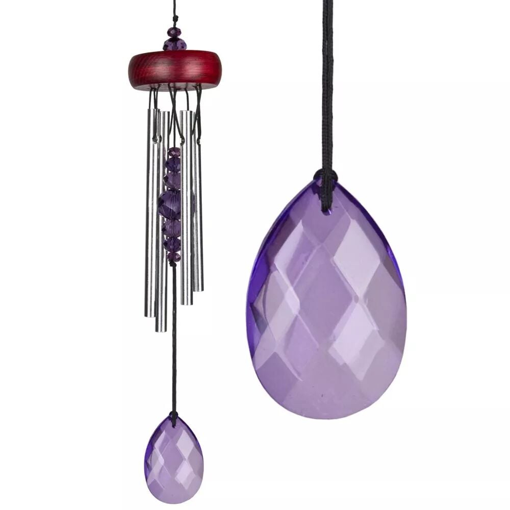 image of Gem Drop Wind Chime - Violet