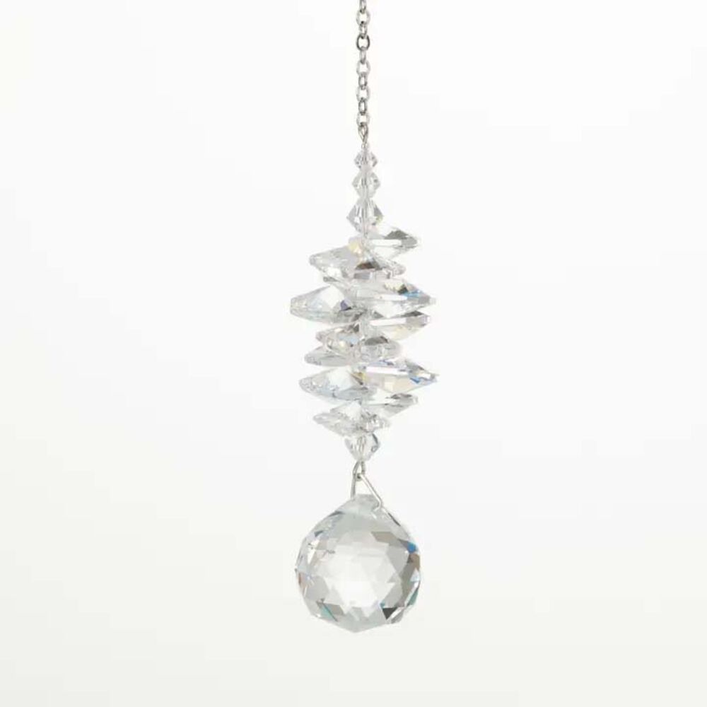image of Crystal Ice Cascade Sun Catcher- Ball