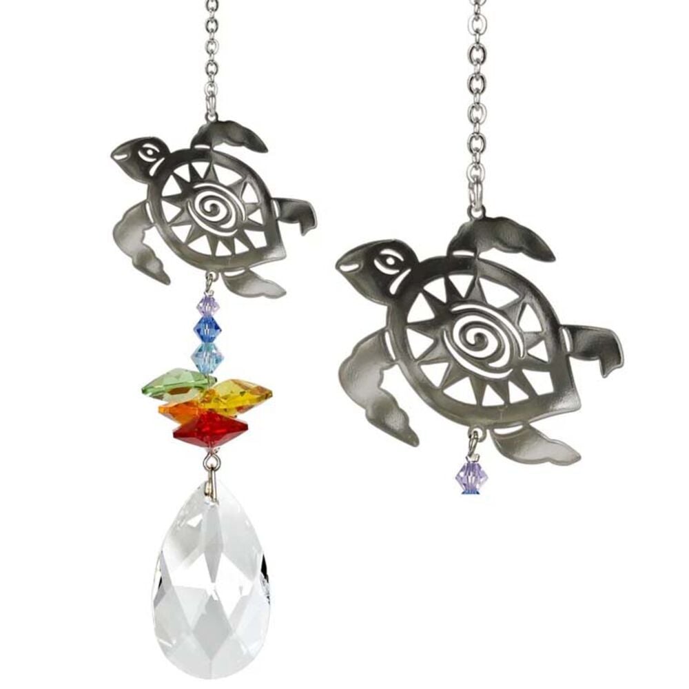 image of Crystal Fantasy Sun Catcher- Turtle