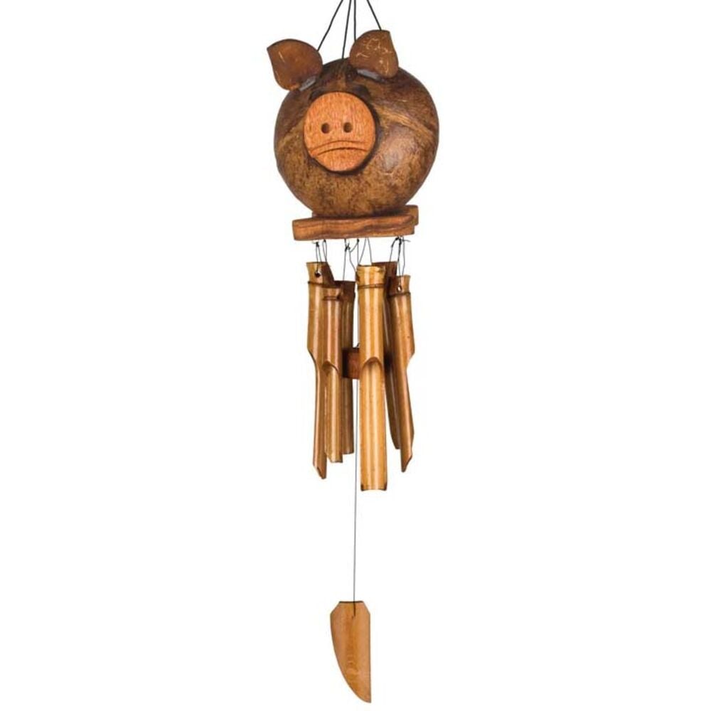 image of Coco Pig Bamboo Wind Chime