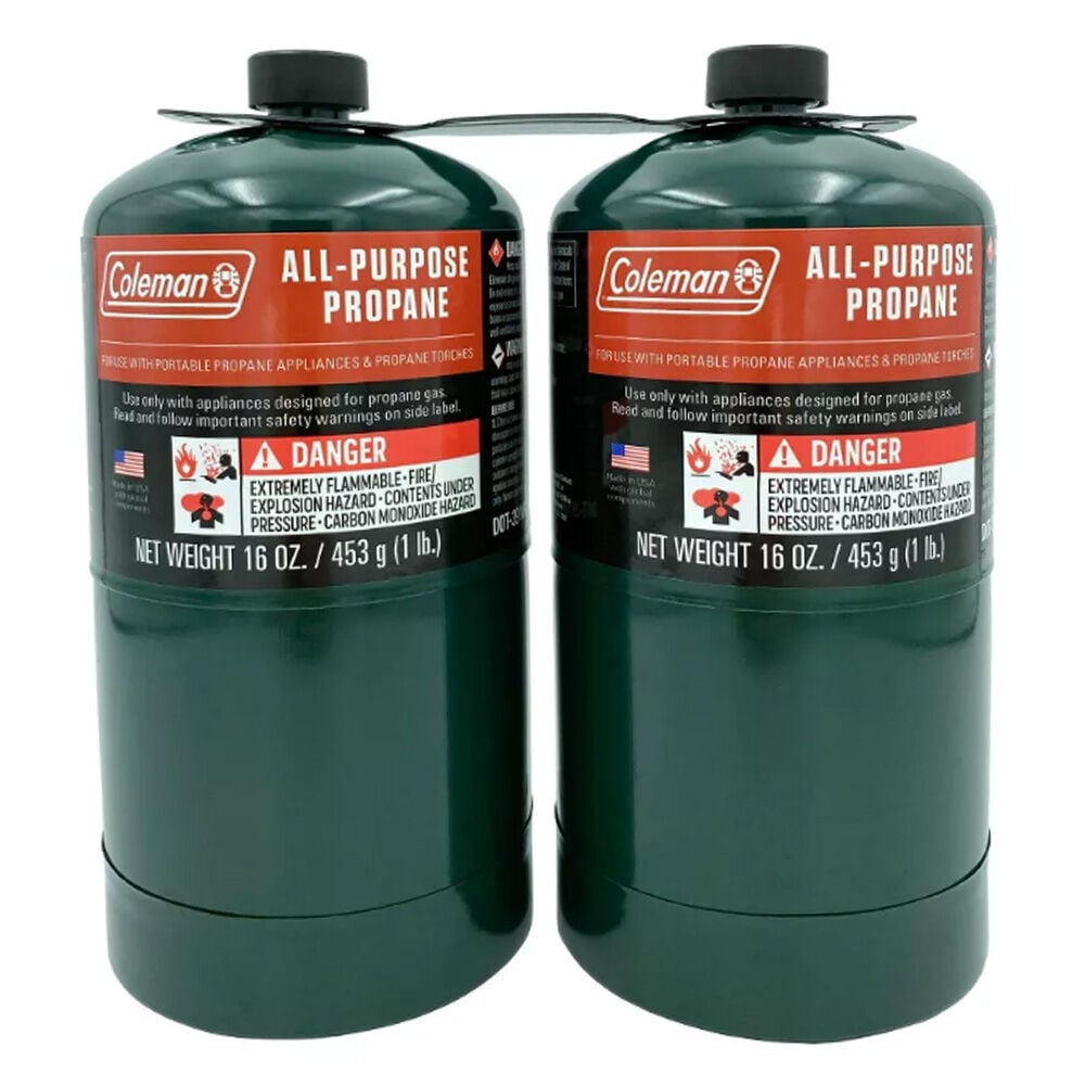 image of All-Purpose Propane Gas Cylinder, 16 oz, 2 pk
