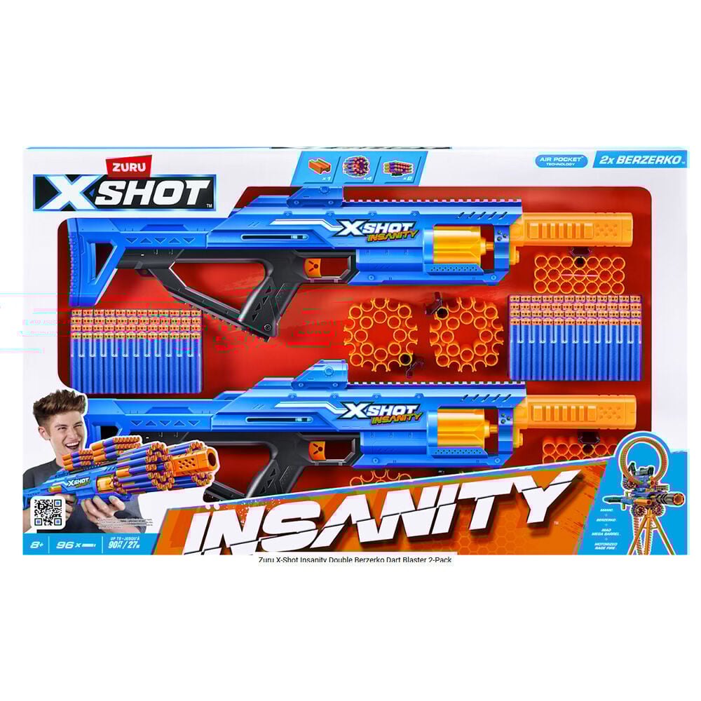 image of Dart Blaster- XSHOT Insanity Berzerko, 48 Darts