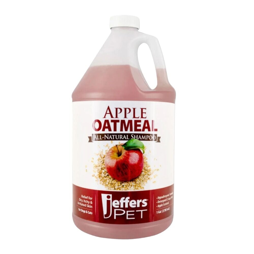 image of Apple Oatmeal Pet Shampoo for Dogs & Cats, 1 gallon