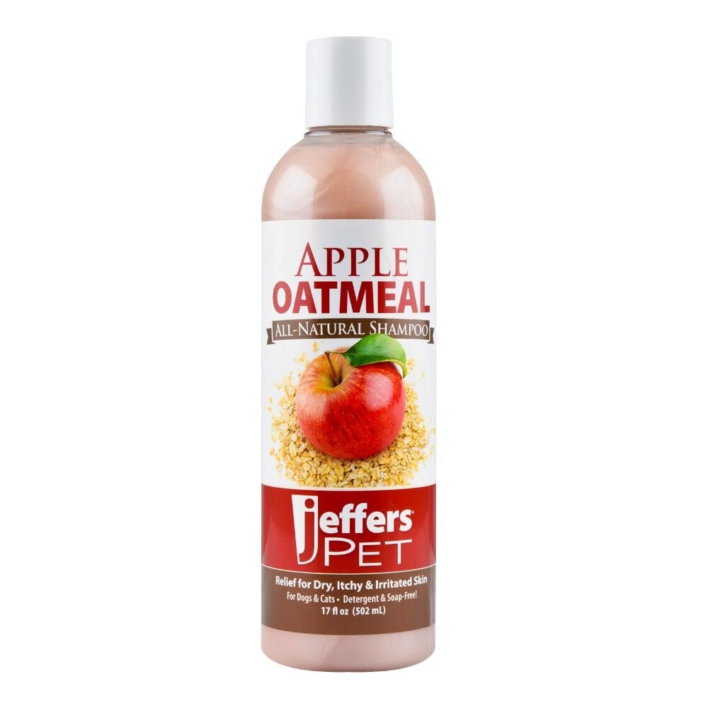 image of Pet Apple Oatmeal Pet Shampoo for Dogs & Cats, 17 oz