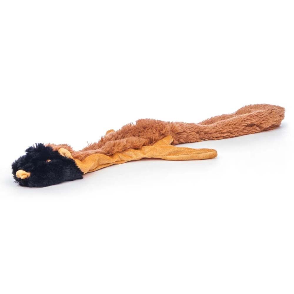 image of Thinnies Unstuffed with Rope (NO Squeaker) Dog Toy - 21 in - Chipmunk