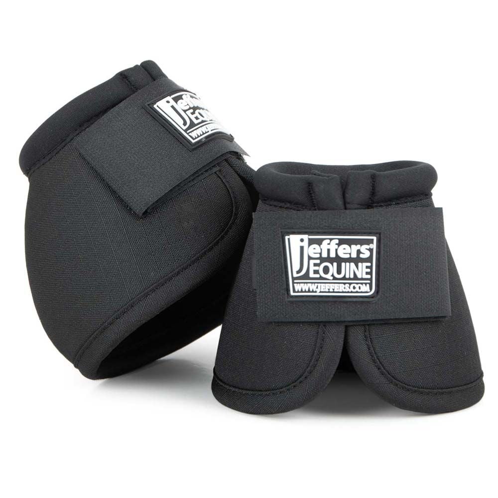 image of Expression No -Turn Bell Boots for Horses - Pair - Black