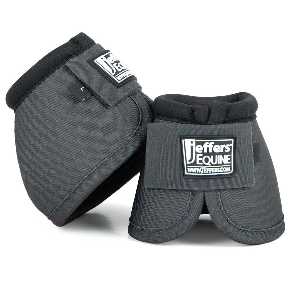 image of Expression No -Turn Bell Boots for Horses - Pair - Gray