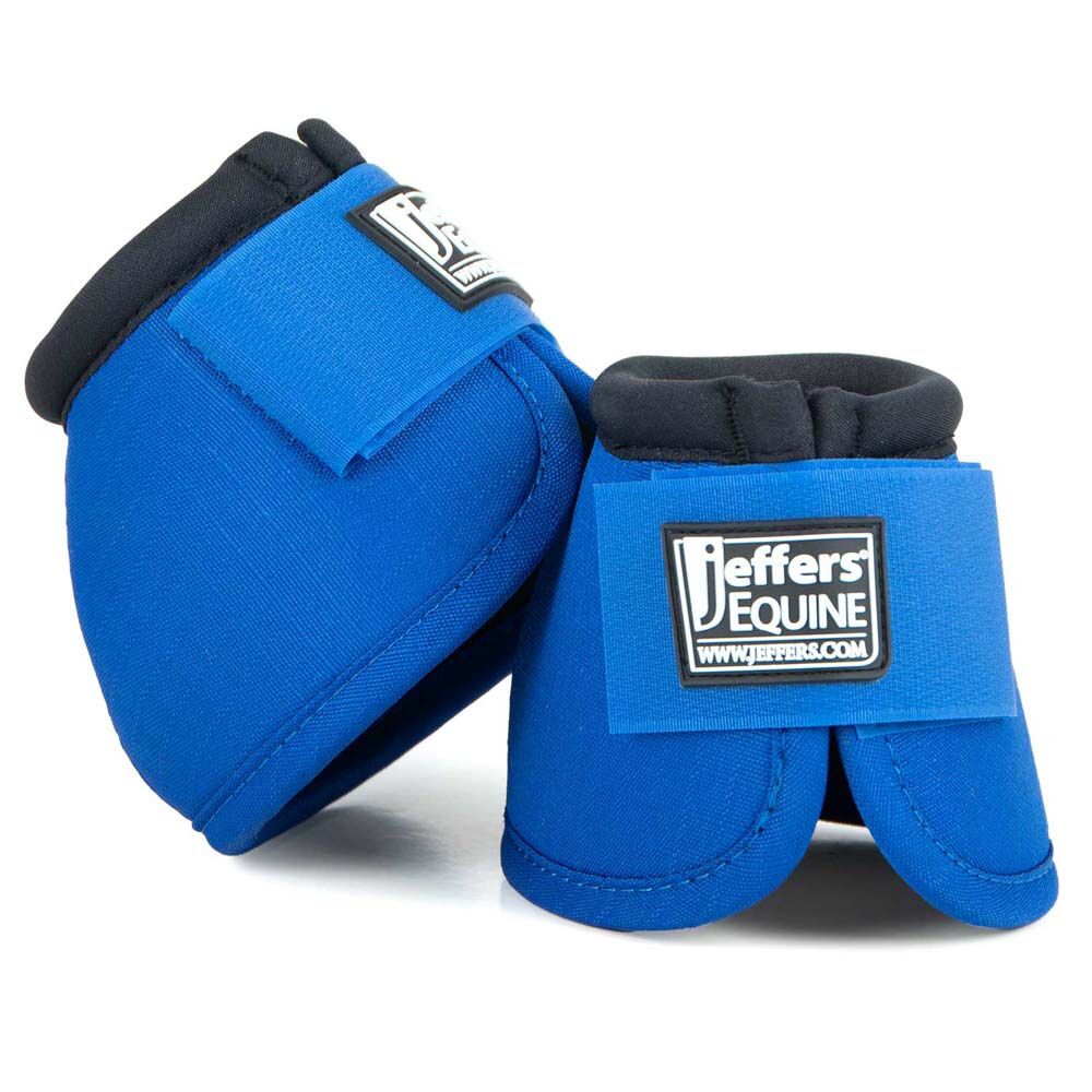 image of Expression No -Turn Bell Boots for Horses - Pair - Blue 