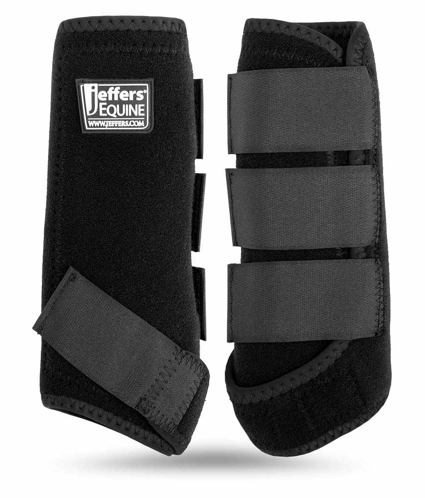image of Protective Horse Boots, Pair, Black