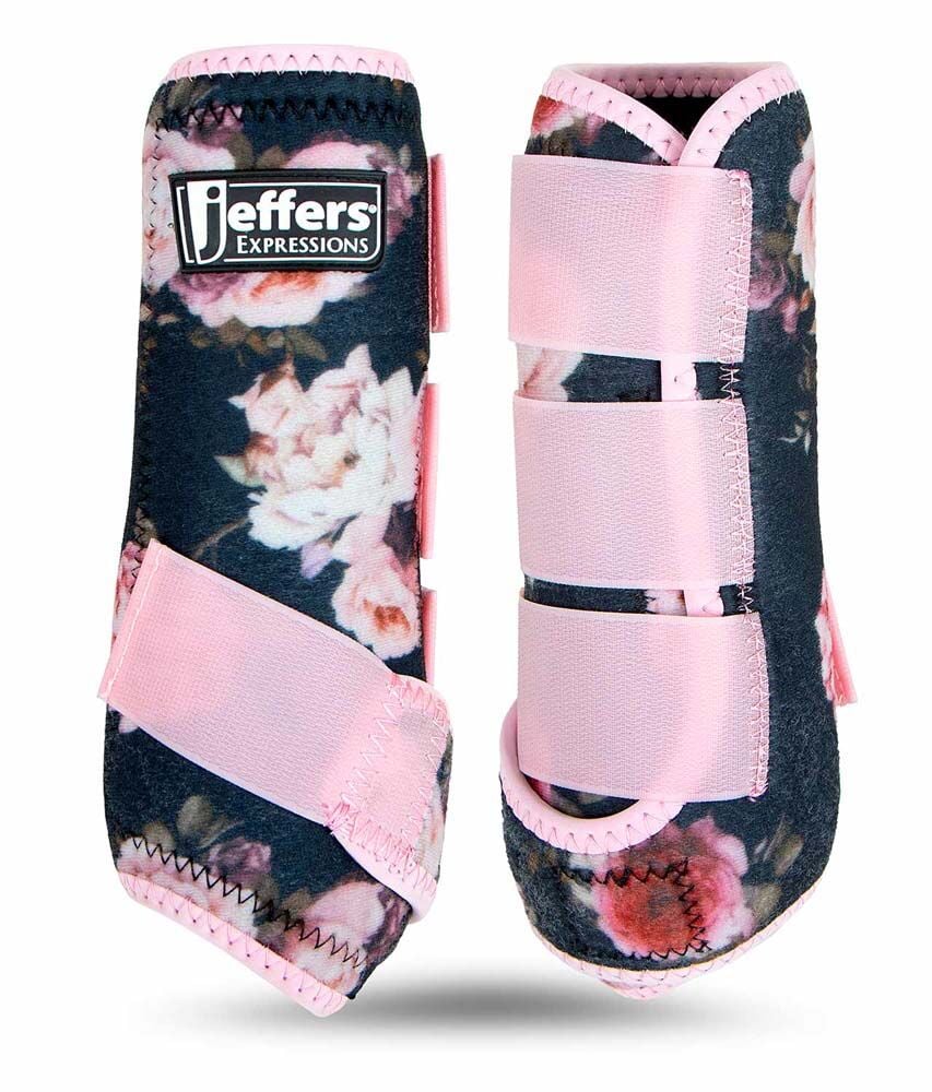 image of Expression Protective Boots for Horses - Pair - Rose Garden
