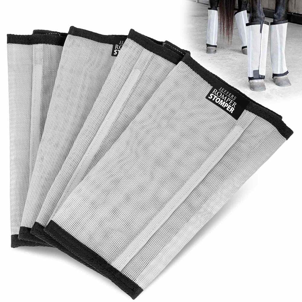image of Romper Stomper  "Stomp-Free"  Fly Boots for Horses- Gray, 4 pk
