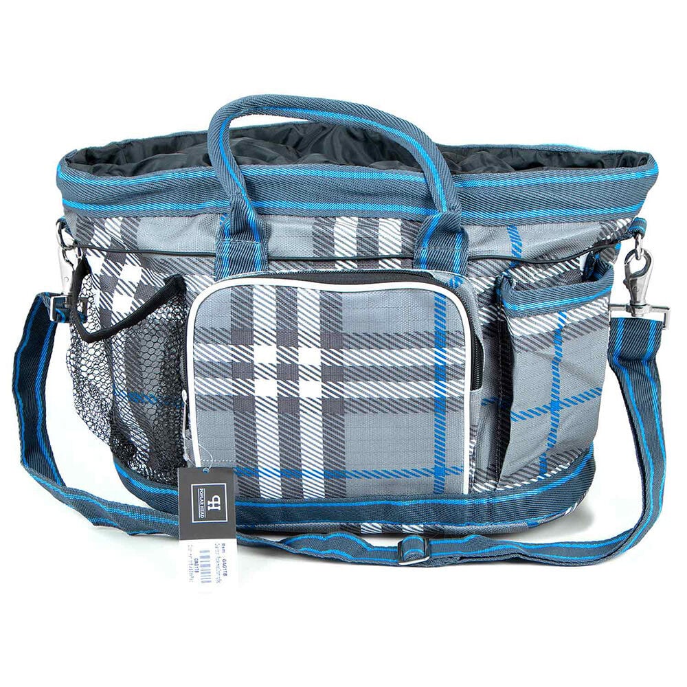 image of Poplar Head Grooming Bag - Hamilton Blue & Slate Plaid