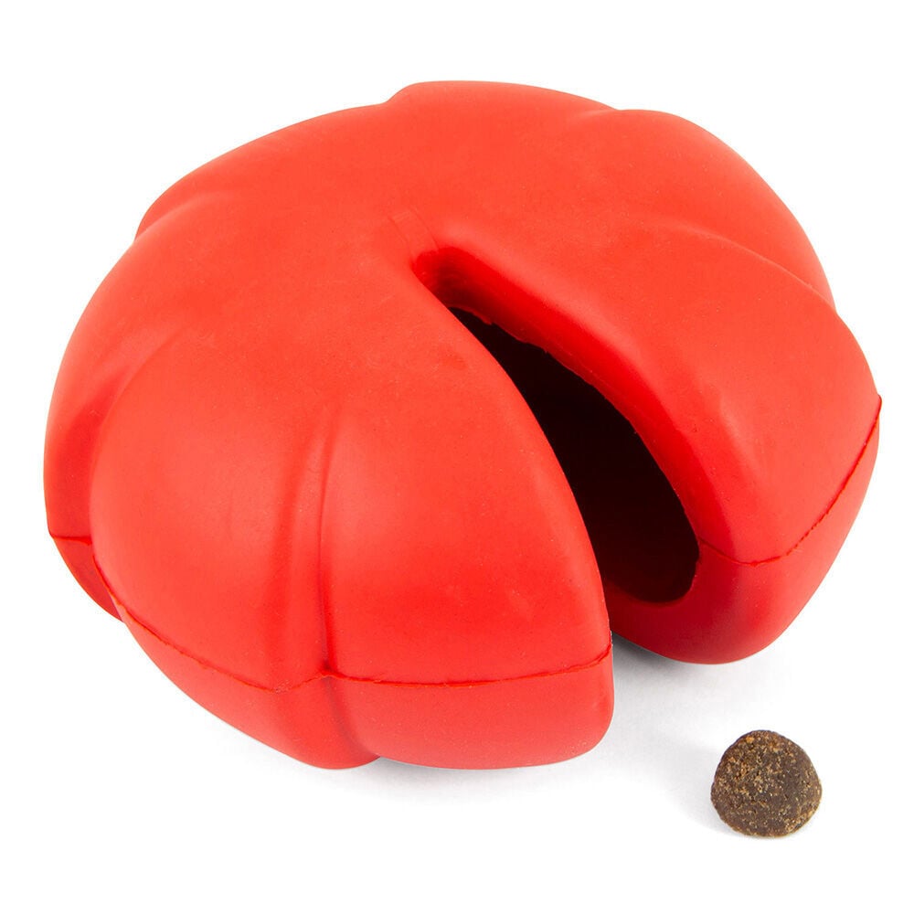 image of Red Millipede Natural Rubber Treat Dispensing Dental Dog Chew Toy