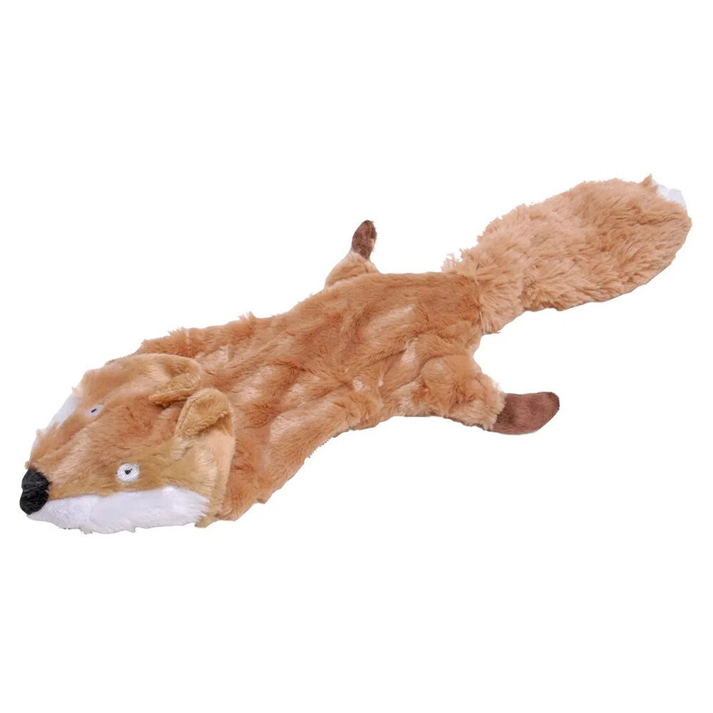 image of Thinnies Unstuffed with Rope & Squeaker Dog Toy - 21 in - Fox