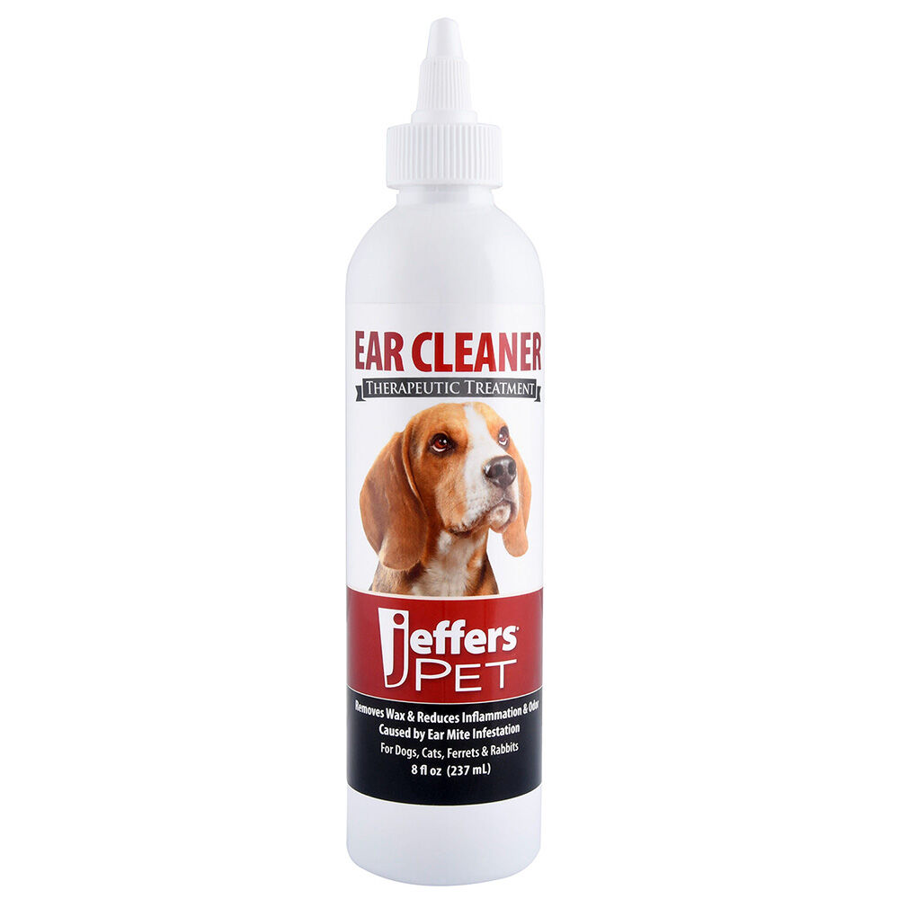 image of Pet Ear Cleaning Solution for Dogs - Cats & Puppies - 8 oz