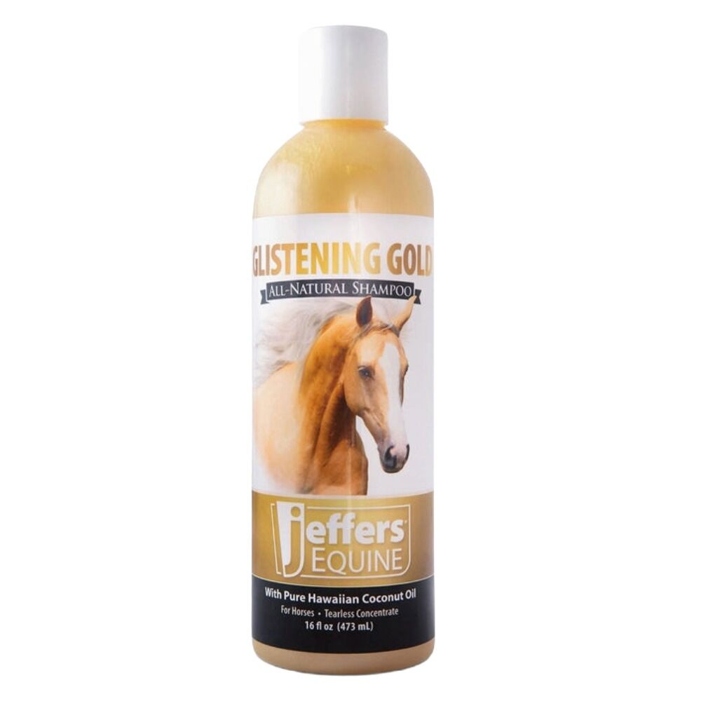 image of Equine Glistening Gold Tearless Horse Shampoo 
