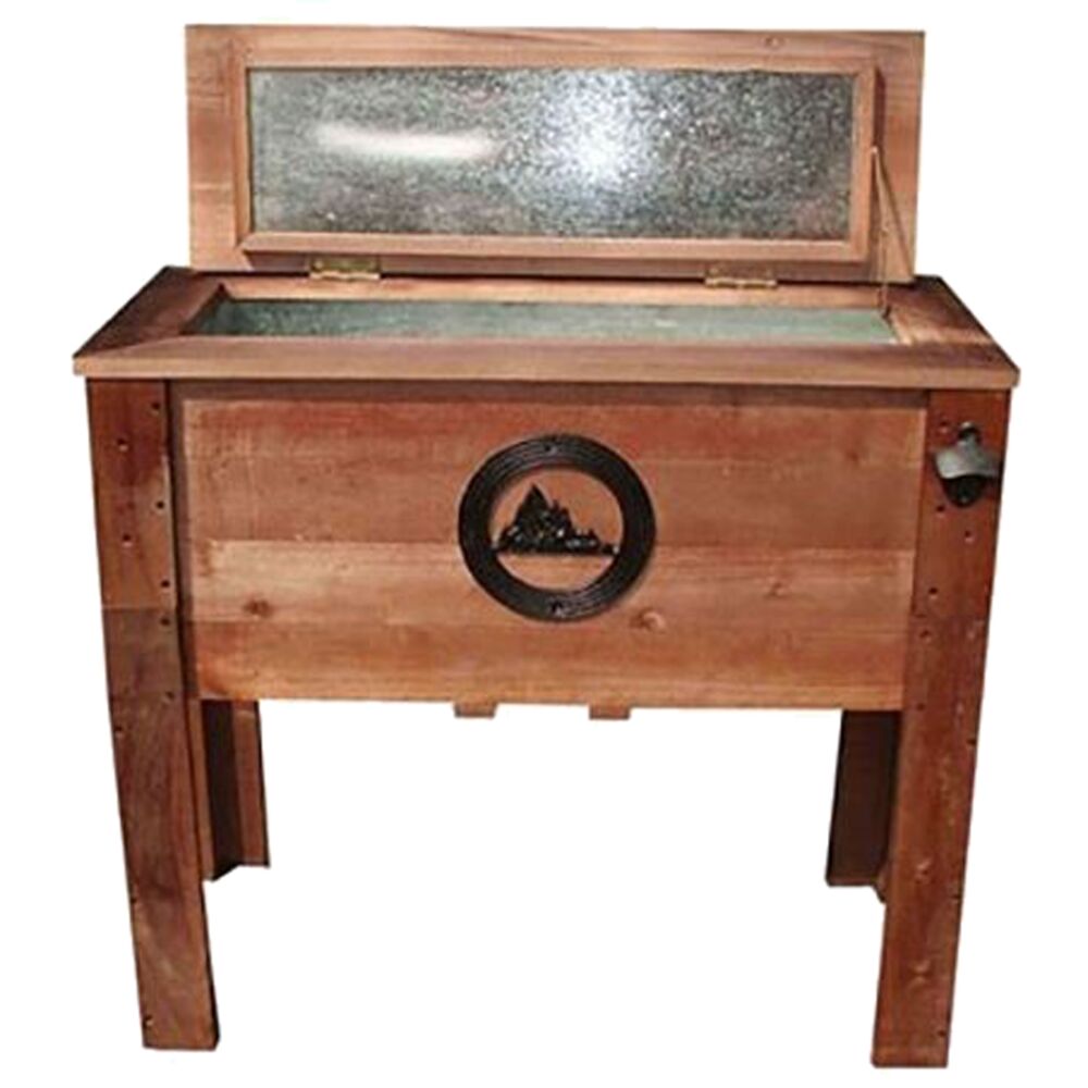image of 45 qt Rustic Cooler with Mountains