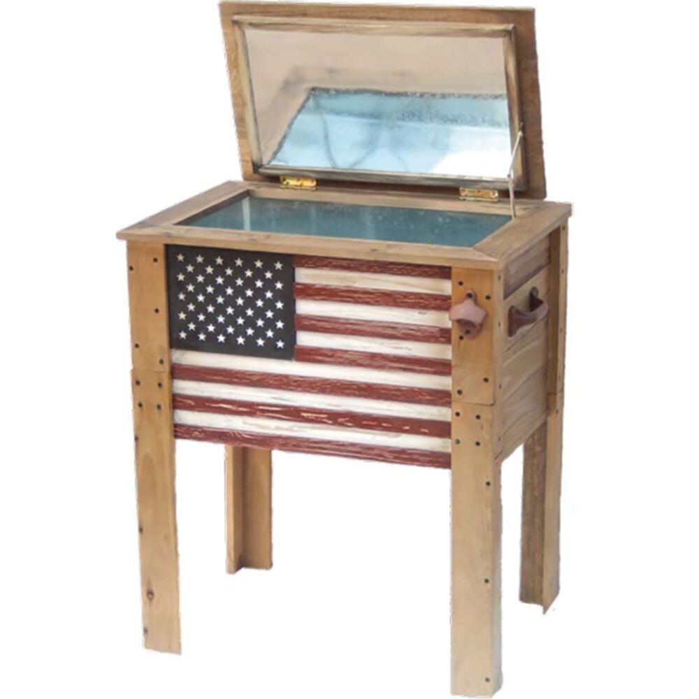 image of USA Flag Cooler, 45 qt.