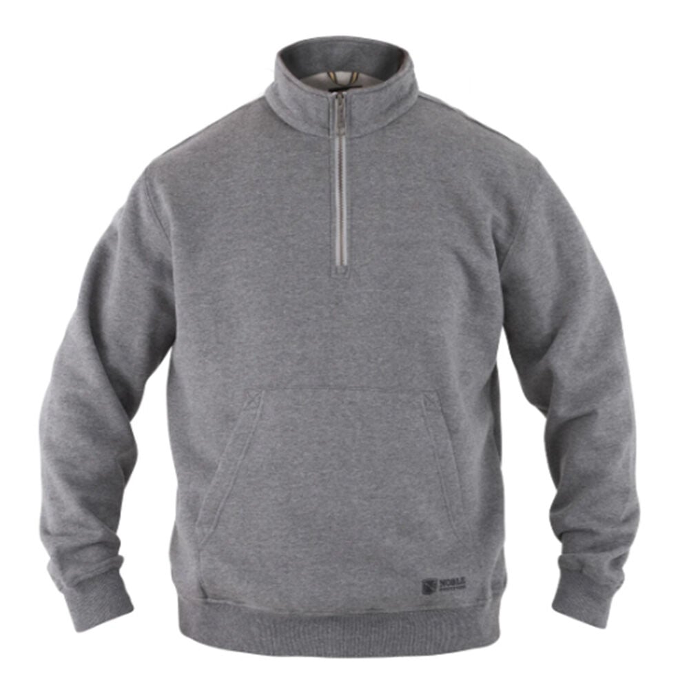 image of Men's Flex Quarter Zip Pullover- Charcoal Heather