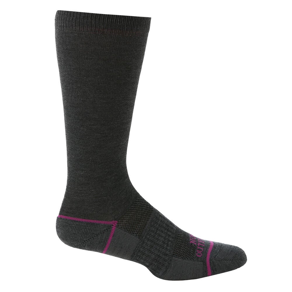 image of Women's Motion Merino Over the Calf Sock, 2 pk, Charcoal Heather