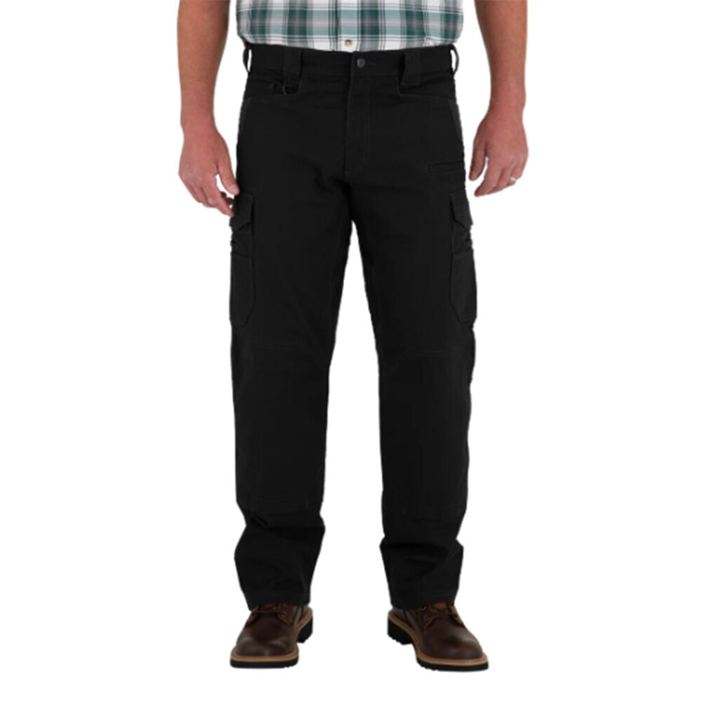 image of Men's FullFlexx HD Hammer Drill Cargo Canvas Pant- Black
