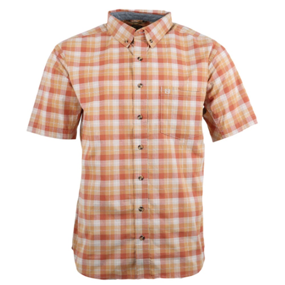 image of Men's FullFlexx Short Sleeve Shirt- Cedar Plaid