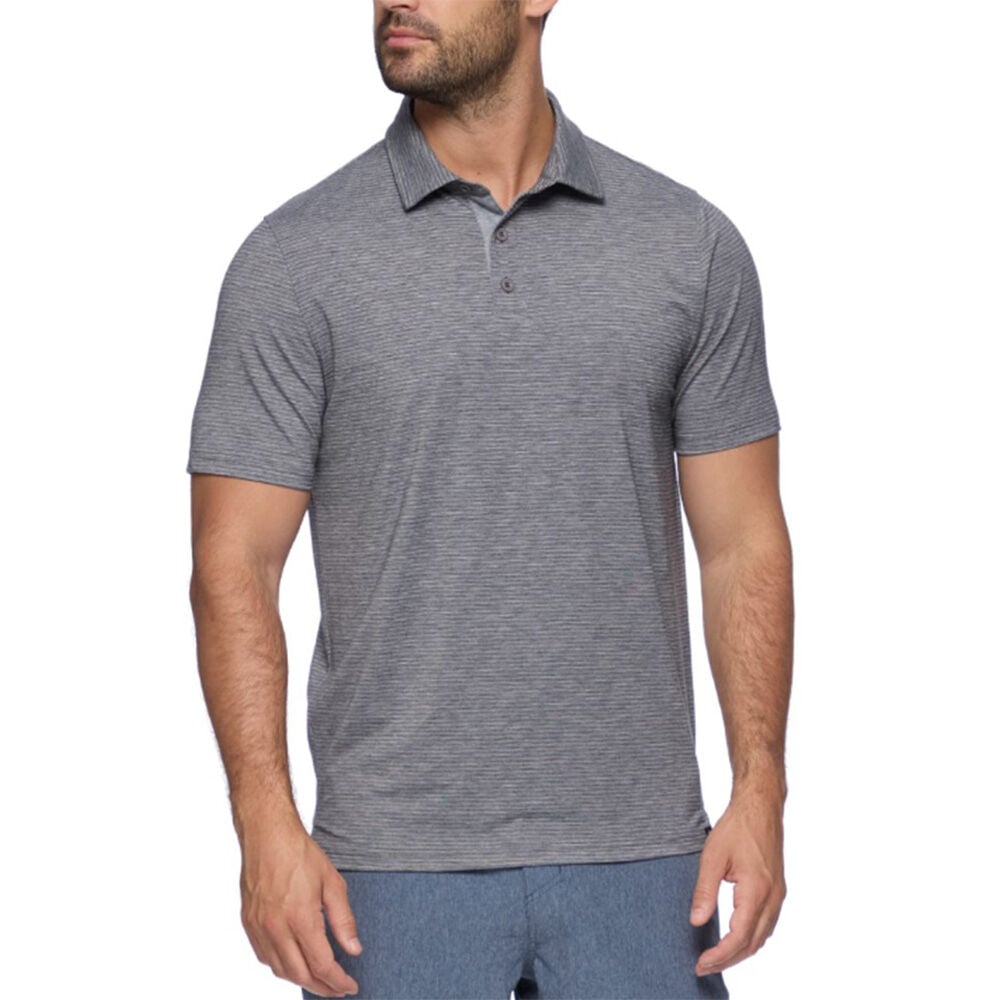 image of Men's Matthew Polo Short Sleeve Shirt- Charcoal Heather