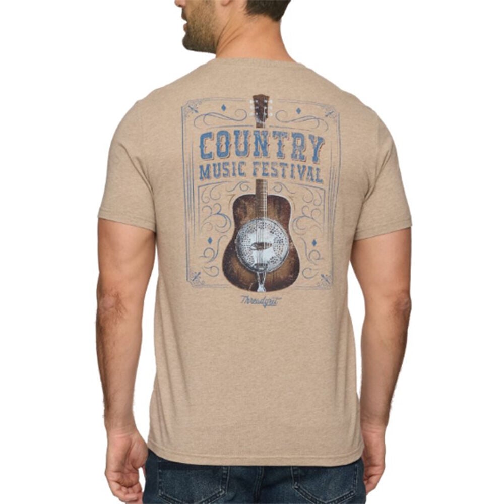 image of Men's Country Music Festival Tee- Taupe Heather