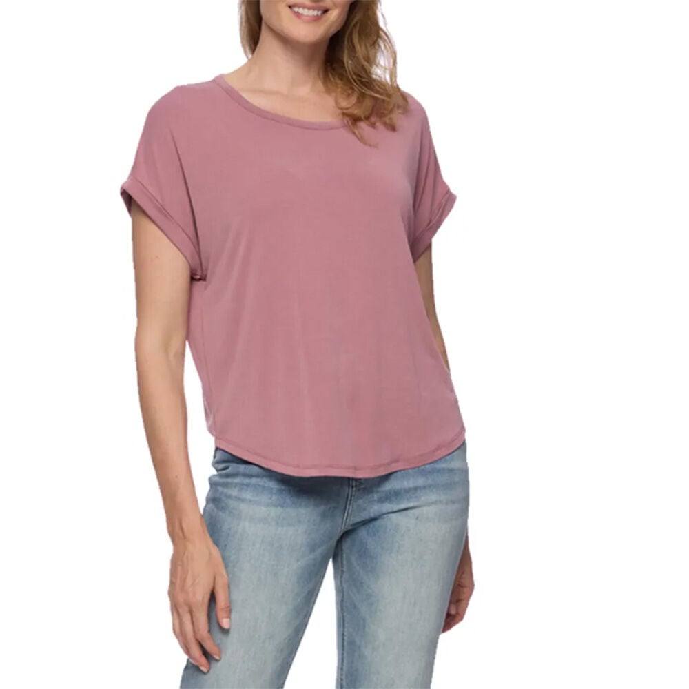 image of Women's Dolman Short Sleeve Kelsey Shirt-  Lilac
