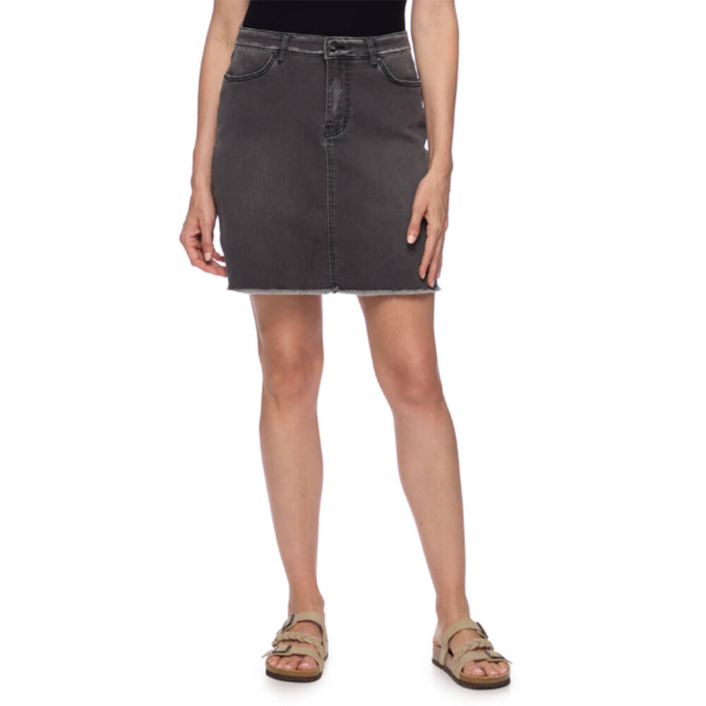 image of Women's Zadie Knit Mini Skirt- Washed Black
