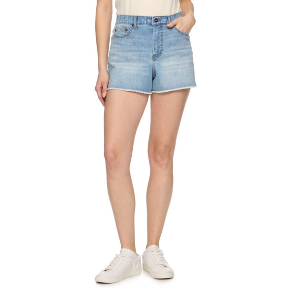 image of Women's Bayside Cutoff Shorts- Light Wash