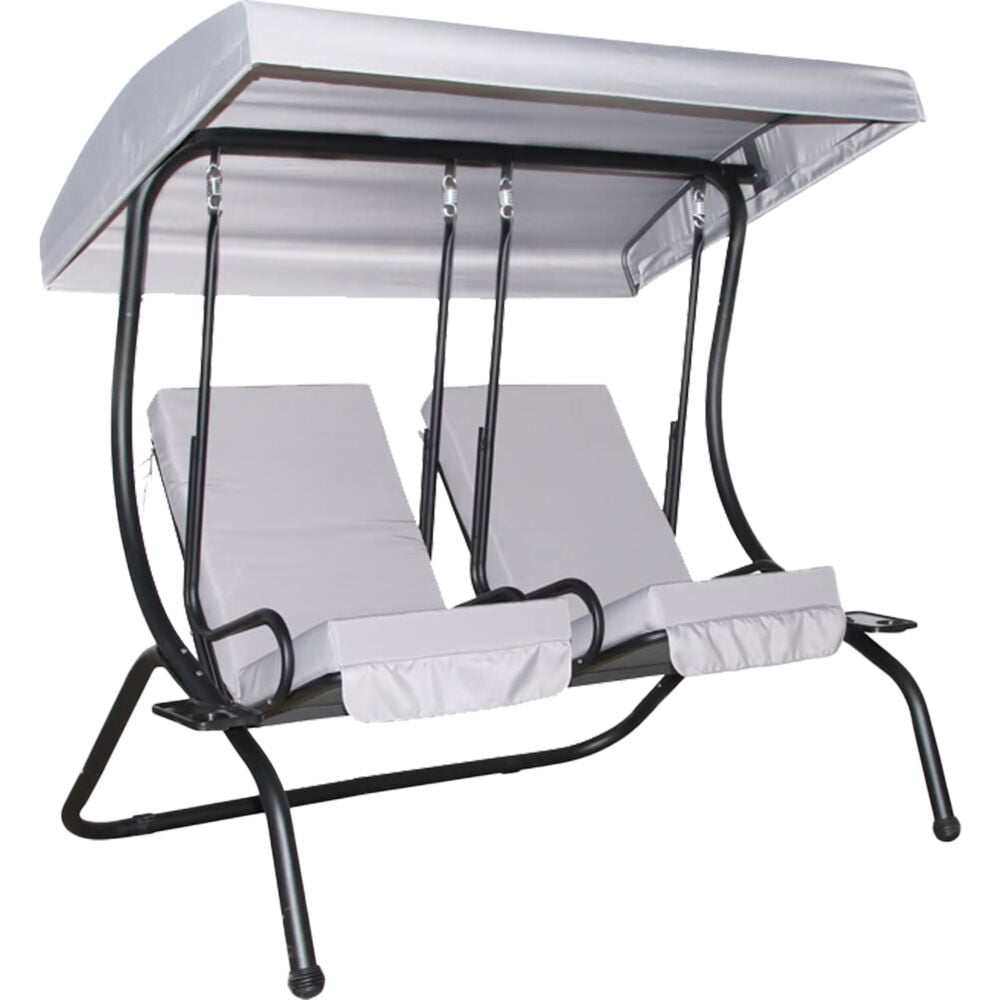 image of 2 Person Patio Swing with Canopy