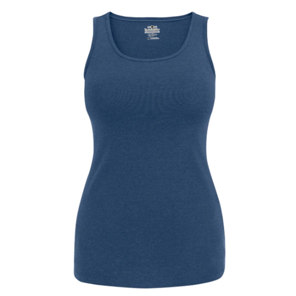 image of Women's Tug-Free Tank- Navy Heather